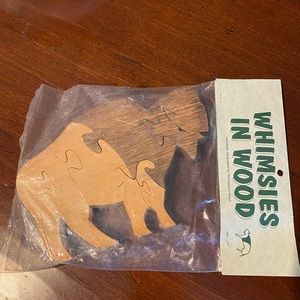 New Buffalo Bison Wood Puzzle - Handmade in Montana